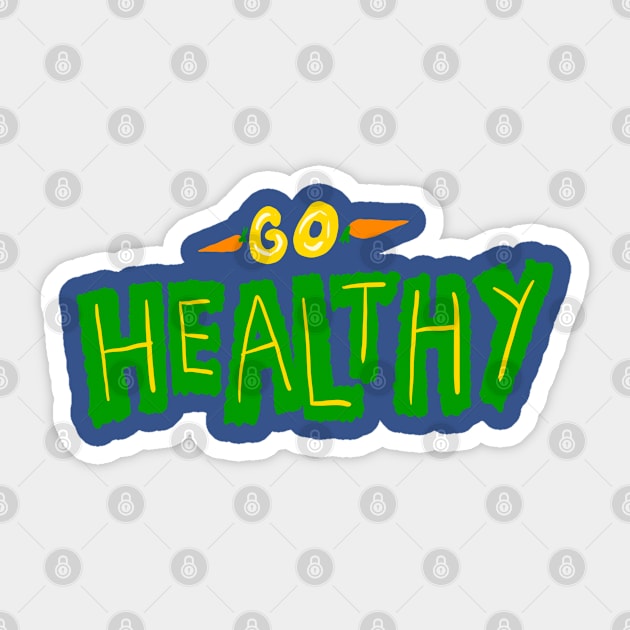 Go Healthy Fun Typography Sticker by yogisnanda